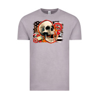 Vintage Zinc firefighter skull Vintage Tee - AdoDesignShop