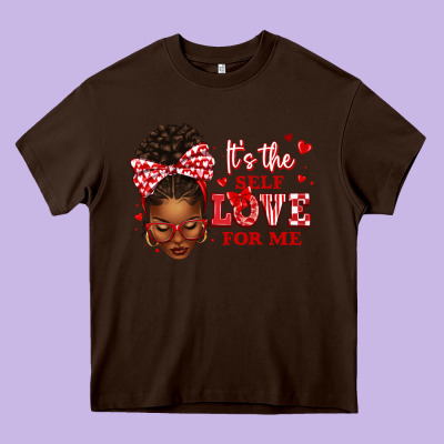 Sorority Colors Red And White It's The Self Love F Heavy Core Tee Designed By Texasbilliewilder