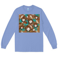 Colony Blue baseball turquoise gemstones western patterns Long Sleeve Tee - BarkalooDesign