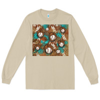 Mushroom baseball turquoise gemstones western patterns Long Sleeve Tee - BarkalooDesign