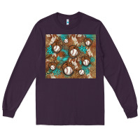 Plum baseball turquoise gemstones western patterns Long Sleeve Tee - BarkalooDesign