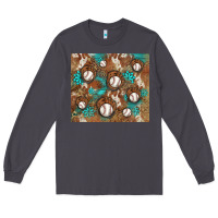 Smoke baseball turquoise gemstones western patterns Long Sleeve Tee - BarkalooDesign