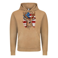 Vintage Camel deer american flag Vintage Hoodie - JahusDesignShop