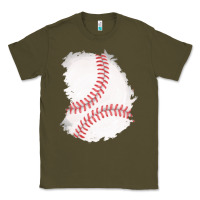 Army Green baseball patch Classic Tee - AdoDesignShop