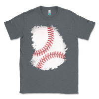Charcoal Heather baseball patch Classic Tee - AdoDesignShop