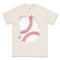 Natural baseball patch Classic Tee - AdoDesignShop