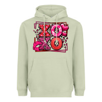 Matcha Xoxo Valentine's Day leopard frame Heavyweight Hoodie - LillyAllenDesigns