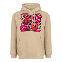 Mushroom Xoxo Valentine's Day leopard frame Heavyweight Hoodie - LillyAllenDesigns