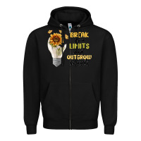 Black break your limits Zipper Hoodie - MaliasSmallBusiness