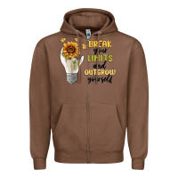 Chestnut break your limits Zipper Hoodie - MaliasSmallBusiness