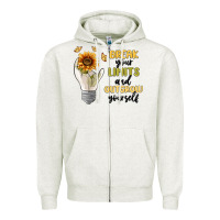 Oatmeal Heather break your limits Zipper Hoodie - MaliasSmallBusiness