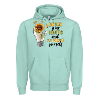 Seafoam break your limits Zipper Hoodie - MaliasSmallBusiness