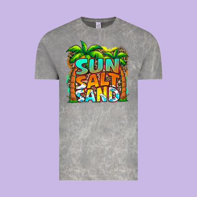 Sun Salt Sand Summer Vintage Tee Designed By Jasminsmagicworld