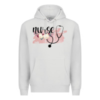 Dove Grey Nurse Floral Premium Hoodie - Bettercallsaul