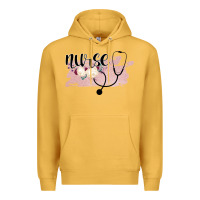Mustard Nurse Floral Premium Hoodie - Bettercallsaul