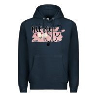 Navy Nurse Floral Premium Hoodie - Bettercallsaul