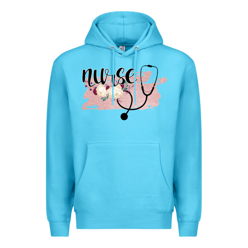 Nurse Floral Premium Hoodie by Bettercallsaul | Teevron