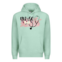 Seafoam Nurse Floral Premium Hoodie - Bettercallsaul