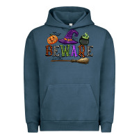 Pigment Midnight Navy beware Urban Hoodie - CowGirlArtShop