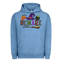 Pigment Pebble Blue beware Urban Hoodie - CowGirlArtShop