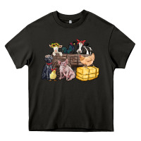 Asphalt farm animals wagon Heavy Core Tee - Zillion Design Studio