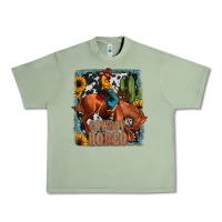 Oil Green cowboy rodeo Urban Heavy Tee - JahusDesignShop