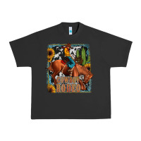Pigment Black cowboy rodeo Urban Heavy Tee - JahusDesignShop