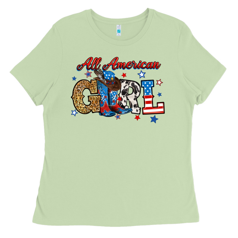 All American Girl Ladies Tee by RanaPortraitStore | Teevron
