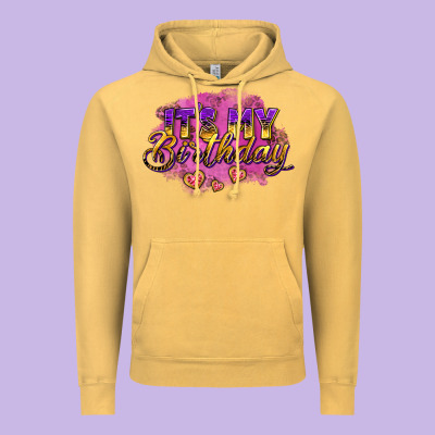 It's My Birthday Vintage Hoodie Designed By Adodesignshop