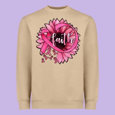 Sunflower Faith Heavyweight Sweatshirt Designed By Jahusdesignshop
