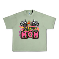 Oil Green racing mom with racing oto equipment Urban Heavy Tee - AdoDesignShop
