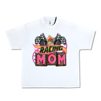 White racing mom with racing oto equipment Urban Heavy Tee - AdoDesignShop