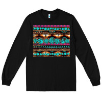 Black leopard aztec turquoise jewelry Long Sleeve Tee - BarkalooDesign