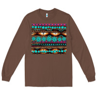 Chestnut leopard aztec turquoise jewelry Long Sleeve Tee - BarkalooDesign