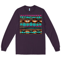 Plum leopard aztec turquoise jewelry Long Sleeve Tee - BarkalooDesign
