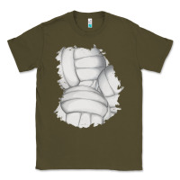 Army Green 2 volleyball patch Classic Tee - AdoDesignShop