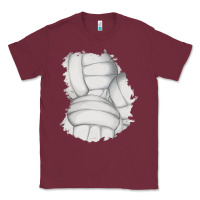 Burgundy 2 volleyball patch Classic Tee - AdoDesignShop