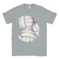 Heather Grey 2 volleyball patch Classic Tee - AdoDesignShop