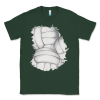 Sports Green 2 volleyball patch Classic Tee - AdoDesignShop