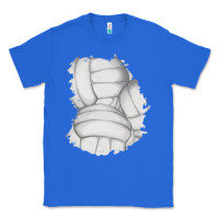True Royal 2 volleyball patch Classic Tee - AdoDesignShop
