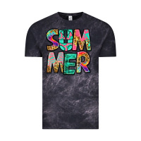 Cloud Black summer leopard tie dye Vintage Tee - Jasminsmagicworld