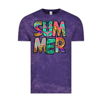 Cloud Purple summer leopard tie dye Vintage Tee - Jasminsmagicworld