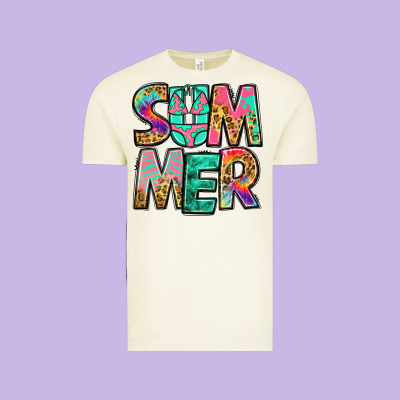 Summer Leopard Tie Dye Vintage Tee Designed By Jasminsmagicworld
