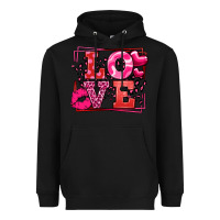 Black Love Valentine's Day leopard frame Heavyweight Hoodie - LillyAllenDesigns