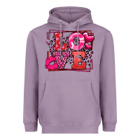 Lavender Love Valentine's Day leopard frame Heavyweight Hoodie - LillyAllenDesigns