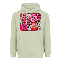 Matcha Love Valentine's Day leopard frame Heavyweight Hoodie - LillyAllenDesigns