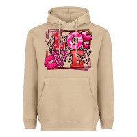 Mushroom Love Valentine's Day leopard frame Heavyweight Hoodie - LillyAllenDesigns