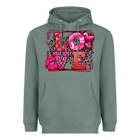 Sage Love Valentine's Day leopard frame Heavyweight Hoodie - LillyAllenDesigns
