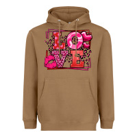 Toasted Coconut Love Valentine's Day leopard frame Heavyweight Hoodie - LillyAllenDesigns
