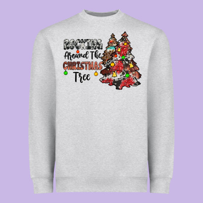 Rocking Around The Christmas Tree Heavyweight Sweatshirt Designed By Jahusdesignshop